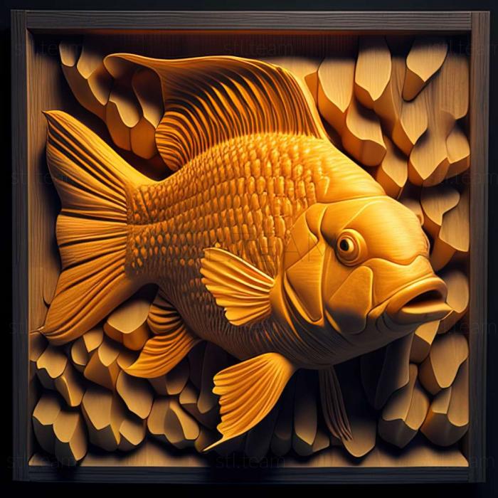 3D model Ranchu fish (STL)